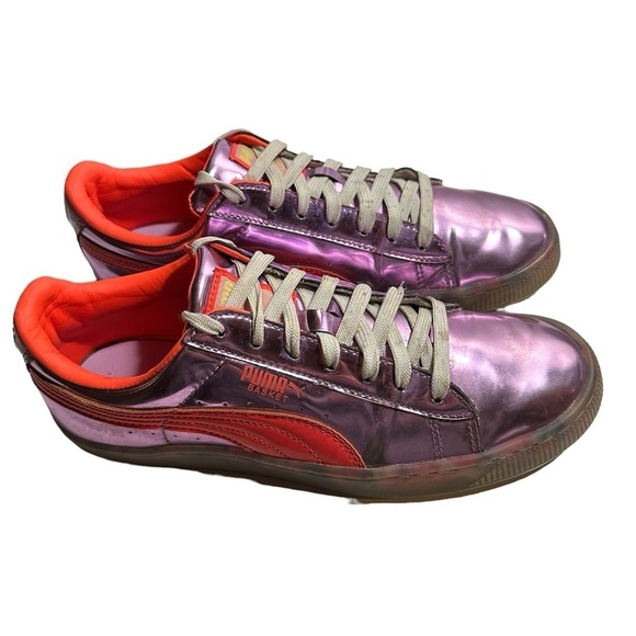 Puma x Sophia Webster Basket Metallic Sneakers Candy Princess Size 7.5 - Picture 3 of 9